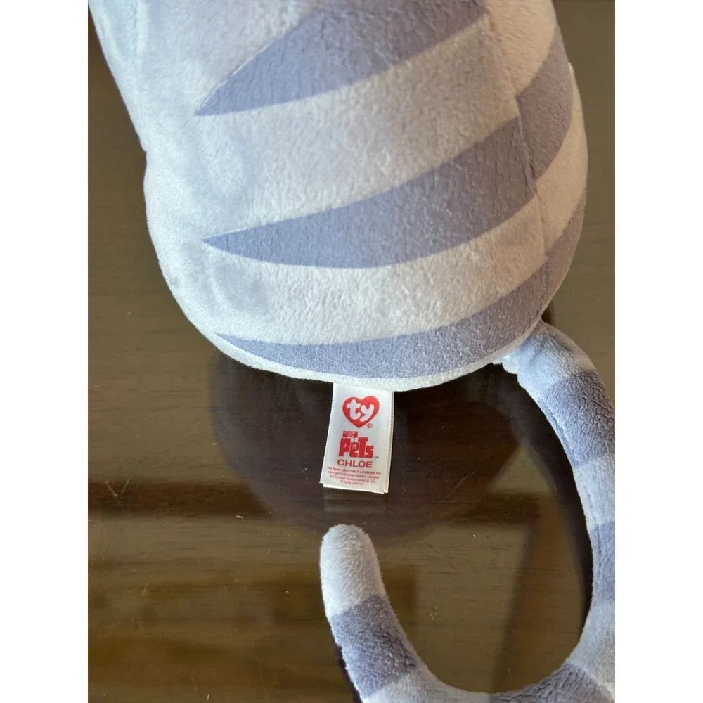 Ty Beanie Babies The Secret Life Of Pets 2 CHLOE Plush‎ Purple Cat 6''